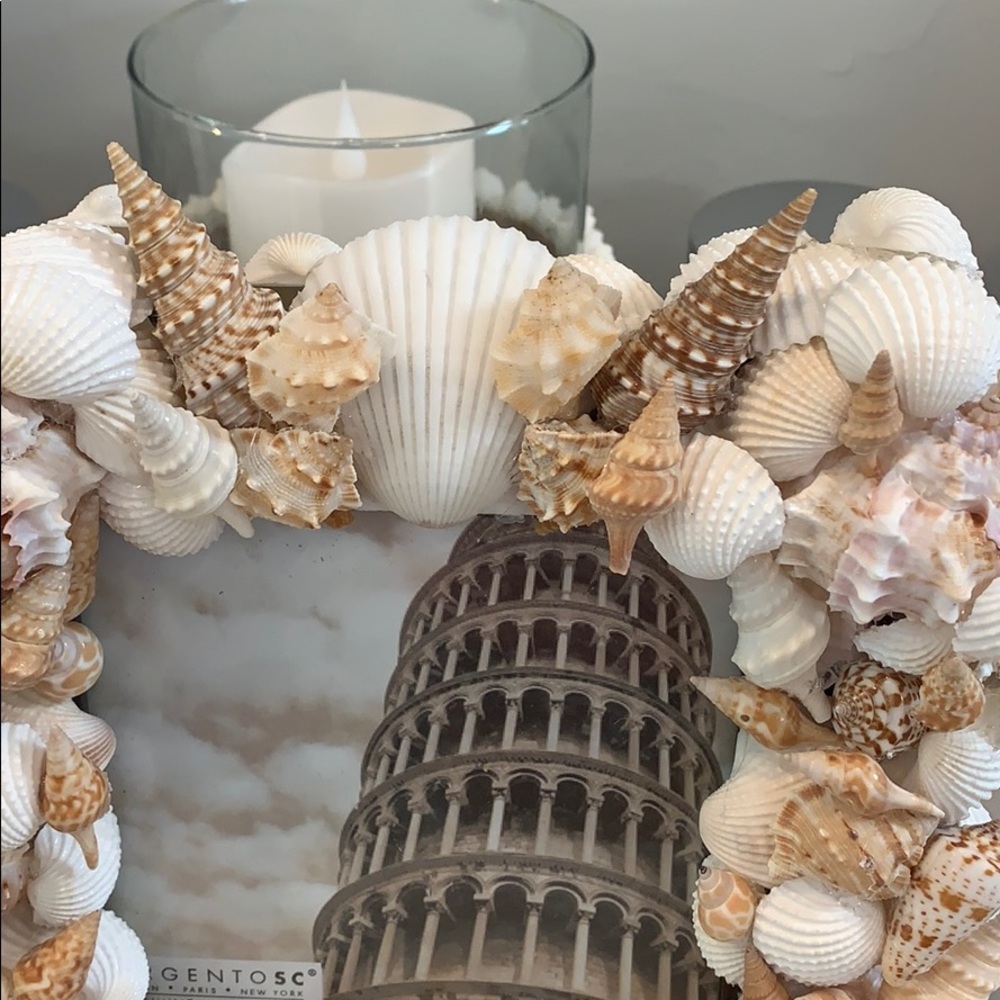 Handmade Genuine Shell Frame 5x5 - Picture 5 of 5